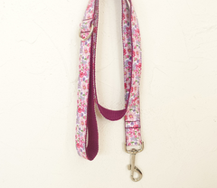 Floral Pattern Pet Leash, Purple for Large Dogs