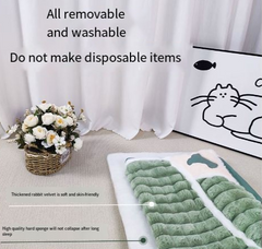 Thick Warm Pet Bed with Removable Cover for Dogs & Cats