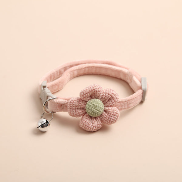 Cute Cartoon Flower Bell Dog Collar