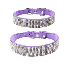 Adjustable Suede Leather Dog Collar and Leash Set