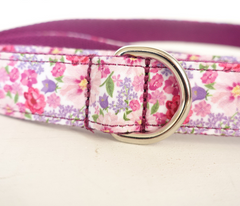 Floral Pattern Pet Leash, Purple for Large Dogs