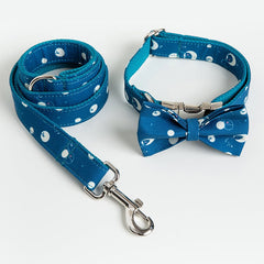 Dog Collar, Leash, and Bow Set for Pets