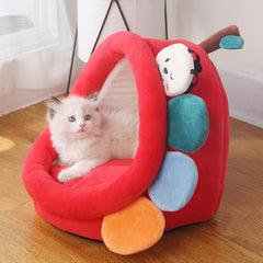New Cartoon Cute Four Seasons Pet Bed with PP Cotton