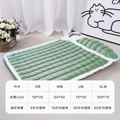 Thick Warm Pet Bed with Removable Cover for Dogs & Cats