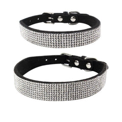 Adjustable Suede Leather Dog Collar and Leash Set