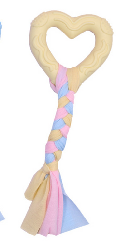 Pet Chewing Toy with Cotton Rope for Teeth Cleaning
