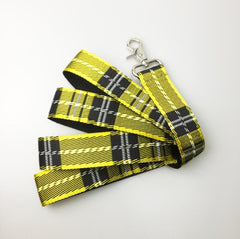 Check Pattern Dog Collar and Leash Set