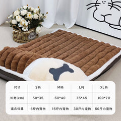 Thick Warm Pet Bed with Removable Cover for Dogs & Cats