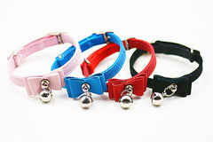 Pet Collar with Bow and Bell for Small Dogs and Cats